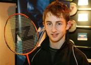 8 December 2006; Daniel Magee at the Yonex Irish International Badminton Championships, The National Badminton Centre, Belfast Road, Lisburn, Co Antrim. Picture credit: Oliver McVeigh / SPORTSFILE