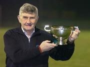 21 December 2006; Wicklow manager Mick O'Dwyer with the O'Byrne Cup trophy at the announcement of Setanta Sports’ live and exclusive coverage of the O’Byrne Cup, which begins in January 2007. Baltinglass GAA Club, Co. Wicklow. Picture credit: Matt Browne / SPORTSFILE