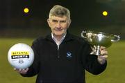 21 December 2006; Wicklow manager Mick O'Dwyer with the O'Byrne Cup trophy at the announcement of Setanta Sports’ live and exclusive coverage of the O’Byrne Cup, which begins in January 2007. Baltinglass GAA Club, Co. Wicklow. Picture credit: Matt Browne / SPORTSFILE