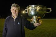 21 December 2006; Wicklow manager Mick O'Dwyer with the O'Byrne Cup trophy at the announcement of Setanta Sports’ live and exclusive coverage of the O’Byrne Cup, which begins in January 2007. Baltinglass GAA Club, Co. Wicklow. Picture credit: Matt Browne / SPORTSFILE