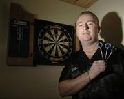 22 December 2006; Mick 'The Magnet' McGowan at his home in Balbriggan before he departs for his match against Phil 'The Power' Taylor on 26th December, in the PDC Ladbrokes.com World Darts Championship, which takes place in The Circus Tavern, Essex, England. Picture credit: Brian Lawless / SPORTSFILE