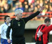 30 December 2006; Referee Brian Turkington. Carnegie Premier League, Crusaders v Linfield, Seaview, Belfast, Co. Antrim. Picture credit: Oliver McVeigh / SPORTSFILE