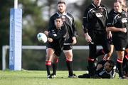 10 January 2007; Ulster's Kieran Campbell, in action during rugby squad training. Newforge Country Club, Belfast, Co. Antrim. Picture credit: Oliver McVeigh / SPORTSFILE