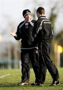 10 January 2007; Ulster's Director of Rugby Mark McCall, left, with Paddy Wallace, during rugby squad training. Newforge Country Club, Belfast, Co. Antrim. Picture credit: Oliver McVeigh / SPORTSFILE