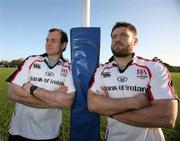 10 January 2007; Ulster's Simon Best and Bryan Young ahead of their Heineken Cup game against Llanelli Scarlets. Newforge Country Club, Belfast, Co. Antrim.  Picture credit: Oliver McVeigh / SPORTSFILE
