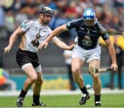 30 August 2014; James Ryan, Munster, in action against Aidan Harte, Leinster. GAA/GPA Super 11s, Croke Park, Dublin. Picture credit: Brendan Moran / SPORTSFILE
