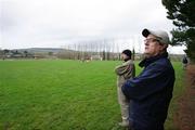 14 January 2007; New Clare manager Tony Considine and selector Tim Crowe watching the action against UCC. Waterford Crystal Cup, Preliminary Round, Clare v UCC, Meelick, Co. Clare. Picture credit: Kieran Clancy / SPORTSFILE