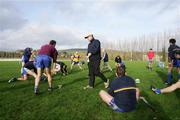 14 January 2007; New Clare manager Tony Considine in charge of the warm up before the game against UCC. Waterford Crystal Cup, Preliminary Round, Clare v UCC, Meelick, Co. Clare. Picture credit: Kieran Clancy / SPORTSFILE