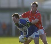 14 January 2007; Niall Donogher, Laois, in action against, Mark Stanfield, Louth. O'Byrne Cup Quarter-Final, Laois v Louth, McCann Park, Portarlington, Co. Laois. Picture credit: Brian Lawless / SPORTSFILE