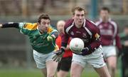 14 January 2007; Barry Cullinane, Galway, in action against James Glancy, Leitrim. FBD Connacht League, Round 2, Galway v Leitrim, Tuam Stadium, Tuam, Galway. Picture credit: Ray Ryan / SPORTSFILE *** Local Caption ***