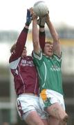 14 January 2007; Barry Cullinane, Galway, in action against Gary McCloskey, Leitrim. FBD Connacht League, Round 2, Galway v Leitrim, Tuam Stadium, Tuam, Galway. Picture credit: Ray Ryan / SPORTSFILE *** Local Caption ***
