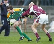 14 January 2007; James Glancy, Leitrim, in action against Darren Mullahy, Galway, FBD Connacht League, Round 2, Galway v Leitrim, Tuam Stadium, Tuam, Galway. Picture credit: Ray Ryan / SPORTSFILE *** Local Caption ***