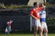 14 January 2007; A young Louth fan watches the match. O'Byrne Cup Quarter-Final, Laois v Louth, McCann Park, Portarlington, Co. Laois. Picture credit: Brian Lawless / SPORTSFILE