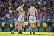 7 September 2014; Paul Murphy, left, Kilkenny, and Patrick Maher, Tipperary, leave the pitch after the game ended in a draw. GAA Hurling All Ireland Senior Championship Final, Kilkenny v Tipperary. Croke Park, Dublin. Picture credit: Brendan Moran / SPORTSFILE