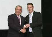 13 January 2007; Joe McQuillan, Cavan, right, is presented with the award by GAA President Nickey Brennan at the 2007 National Referee's Awards Banquet. Croke Park, Dublin. Picture credit: Ray Lohan / SPORTSFILE
