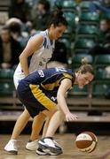 14 January 2007; Lisa Palmer, UL Aughinish, in action against Grainne Dwyer, Bausch and Lomb Wildcats. Women's Superleague National Cup Semi-Final, UL Aughinish v Bausch and Lomb Wildcats, National Basketball Arena, Tallaght, Dublin. Picture credit: Brendan Moran / SPORTSFILE