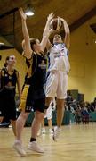 14 January 2007; Jillian Aherne, Bausch and Lomb Wildcats, in action against Fiona Scally, UL Aughinish. Women's Superleague National Cup Semi-Final, UL Aughinish v Bausch and Lomb Wildcats, National Basketball Arena, Tallaght, Dublin. Picture credit: Brendan Moran / SPORTSFILE