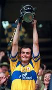 3 September 1995; Clare captain Anthony Daly lifts the Liam MacCarthy cup following the All-Ireland Senior Hurling Championship Final between Clare and Offaly at Croke Park in Dublin. Photo by Brendan Moran/Sportsfile