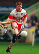 14 May 1995; Brian McGilligan of Derry during the Church & General National Football League Final match between Derry and Donegal at Croke Park in Dublin. Photo by Ray McManus/Sportsfile
