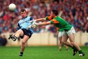 28 July 1996; Charlie Redmond of Dublin in action against Mark O'Reilly of Meath during the Leinster Senior Football Championship Final between Dublin and Meath at Croke Park in Dublin. Photo by Ray McManus/Sportsfile
