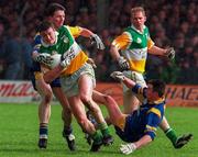 11 May 1997; Ciaran McManus of Offaly breaks through the Longford defence during the Leinster GAA Senior Football Championship First Round match between Offaly and Longford at O'Connor Park, Tullamore. Photo by David Maher/Sportsfile