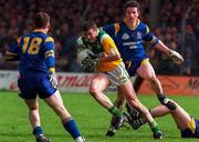 11 May 1997; Ciaran McManus of Offaly in action against Pauric Farrell of Longford during the Leinster GAA Senior Football Championship First Round match between Offaly and Longford at O'Connor Park, Tullamore. Photo by David Maher/Sportsfile