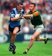 28 July 1996; Ciaran Whelan of Dublin in action against Jimmy McGuinness of Meath during the Leinster Senior Football Championship Final between Dublin and Meath in Croke Park, Dublin. Photo by Ray McManus/Sportsfile