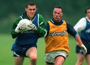 10 June 1997; Ciaran Whelan and Paul Curren, right, during a Dublin GAA Senior Football Training Session in Santry, Dublin. Photo by Brendan Moran/Sportsfile
