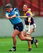 23 June 1996; Conor McCann of Dublin in action against Larry Murphy of Wexford during the Leinster Senior Hurling Championship Semi-Final between Dublin and Wexford at Croke Park in Dublin. Photo by Brendan Moran/Sportsfile