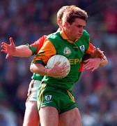 15 September 1996; Darren Fay of Meath is tackled by Ray Dempsey of Mayo during the GAA All-Ireland Senior Football Championship Final between Meath and Mayo at Croke Park in Dublin. Photo by Ray McManus/Sportsfile