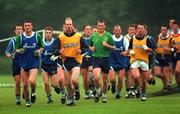 10 June 1997; Dublin players during a Dublin GAA Senior Football Training Session in Santry, Dublin. Photo by Brendan Moran/Sportsfile