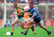28 July 1996; Graham Geraghty of Meath in action against Paul Curran of Dublin during the Leinster Senior Football Championship Final between Dublin and Meath in Croke Park, Dublin. Photo by Ray McManus/Sportsfile