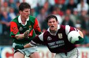 21 July 1996; Jarlath Fallon of Galway holds off the challenge James Nallen of Mayo during the Connacht Senior Football Championship Final between Mayo and Galway at McHale Park in Castlebar, Co. Mayo. Photo by David Maher/Sportsfile