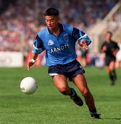 30 July 1995; Jason Sherlock of Dublin during the Leinster GAA Football Senior Championship Final between Dublin and Meath at Croke Park in Dublin. Photo by Brendan Moran/Sportsfile