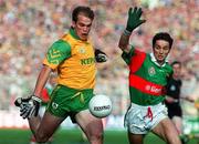 29 September 1996; John McDermott of Meath in action against Noel Connelly of Mayo during the GAA All-Ireland Senior Football Championship Final replay between Meath and Mayo at Croke Park in Dublin. Photo by Brendan Moran/Sportsfile