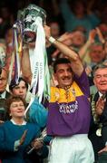 1 September 1996; Martin Storey of Wexford lifts the Liam MacCarthy Cup following GAA All-Ireland Senior Hurling Championship Final between Wexford and Limerick at Croke Park in Dublin. Photo by Ray McManus/Sportsfile