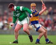 13 April 1997; Mike Houlihan of Limerick in action against Liam Cahill of Tipperary during the National Hurling League Division 1 match between Limerick v Tipperary at the Gaelic Grounds in Limerick. Photo by Brendan Moran/Sportsfile