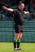 11 May 1997; Referee Niall Barrett during the Munster Senior Football Championship Preliminary Round match between Limerick and Tipperary at the Gaelic Ground in Limerick. Photo by Brendan Moran/Sportsfile