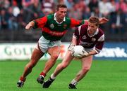 21 July 1996; Niall Finnegan of Galway in action against Colm McMenamen of Mayo during the Connacht Senior Football Championship Final between Mayo and Galway at McHale Park in Castlebar, Co. Mayo. Photo by David Maher/Sportsfile