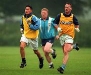10 June 1997; Paul Curran, right, and Jason Sherlock during a Dublin GAA Senior Football Training Session in Santry, Dublin. Photo by Brendan Moran/Sportsfile