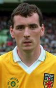 4 August 1996; Paul McKillen of Antrim ahead of the GAA Hurling All-Ireland Senior Championship Semi-Final between Antrim and Limerick at Croke Park in Dublin. Photo by Ray McManus/Sportsfile