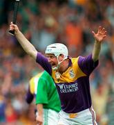 1 September 1996; Tom Dempsey of Wexford celebrates his goal during GAA All-Ireland Senior Hurling Championship Final between Wexford and Limerick at Croke Park in Dublin. Photo by Ray McManus/Sportsfile