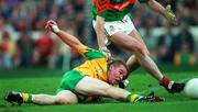 29 September 1996; Tommy Dowd of Meath shoots to score a goal during the GAA All-Ireland Senior Football Championship Final replay between Meath and Mayo at Croke Park in Dublin. Photo by Ray McManus/Sportsfile