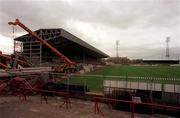 27 October 1999; A general view of the ongoing redevelopment of the new stand at Dalymount Park in Dublin. Photo by David Maher/Sportsfile