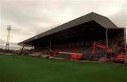 27 October 1999; A general view of the ongoing redevelopment of the new stand at Dalymount Park in Dublin. Photo by David Maher/Sportsfile