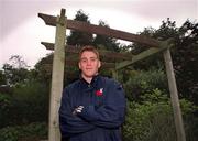 30 September 1999; USA captain Dan Lyle poses for a portrait following the USA team announcement, to play Ireland in Pool E of the Rugby World Cup, at Fitzpatrick's Killiney Castle Hotel in Dublin. Photo by Matt Browne/Sportsfile