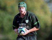 12 October 1999; David Corkery during an Ireland Rugby training session at King's Hospital in Palmerstown, Dublin. Photo by Matt Browne/Sportsfile