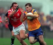 16 October 1999; Dessie Farrell of Na Fianna in action against Peadar Andrews of St Brigid's during the Dublin Senior Football County Championship Final between Na Fianna and St Brigid's at Parnell Park in Dublin. Photo by Aoife Rice/Sportsfile
