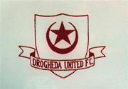23 November 1999; The crest of Eircom League Premier Division club Drogheda United Photo by Brendan Moran/Sportsfile