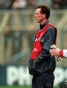 16 April 1995; Tyrone joint manager Eugene McKenna during the Church & General National Football League Quarter-Final match between Tyrone and Kerry at Croke Park in Dublin. Photo by Brendan Moran/Sportsfile